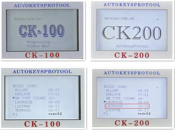 CK200 نسبت به CK100 1