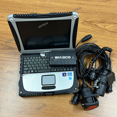 For WABCO Diagnostic tool KIT Trailer and Truck Diagnostic System Interface (WDI) Heavy Duty Scanner+cf19 laptop