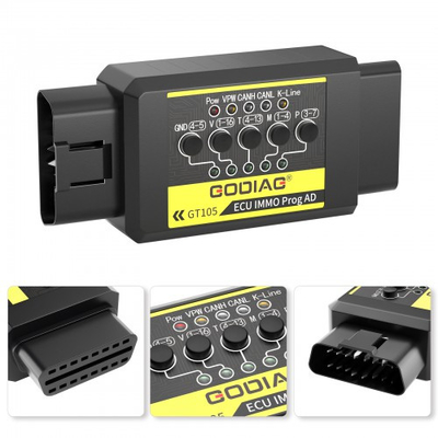 GODIAG GT105 ECU IMMO Kit Plus GT107 DSG Gearbox Data Read/Write Adapter for DQ250, DQ200, VL381, VL300, DQ500, DL501 Compatible with PCMTuner, Kess V2, PCMFlash, KTMBench etc