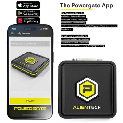 Alientech Powergate With The Powergate App & Powergate Cloud, Customize Vehicle Performance With A Touch On Your Smartphone Configurations Up To 4 Files