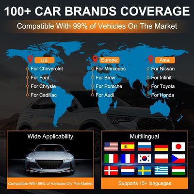 Xtruck 819 OBD2 Scanner Car Diagnostic Tool with Bluetooth for 1996+ Vehicles Fault Code Diagnosis & Clearing