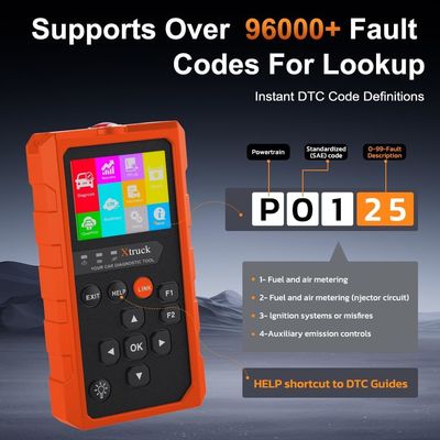 Xtruck 819 OBD2 Scanner Car Diagnostic Tool with Bluetooth for 1996+ Vehicles Fault Code Diagnosis & Clearing