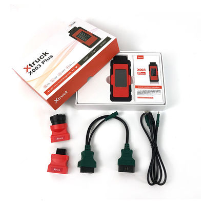 Xtruck X003 Plus Heavy Duty Truck OBD Scanner with 8 HD OBD II Test Modes, 9-Pin & 16-Pin Interface, and Multi-Language Support