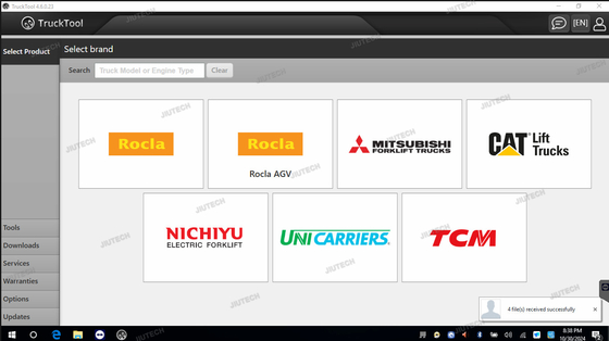 ابزار تشخیصی فورک لیفت جهانی TruckTool برای تنظیم مجدد مدل خدمات AGV Counter Wizard برای MITSUBISHI، ET، TCM، UNI