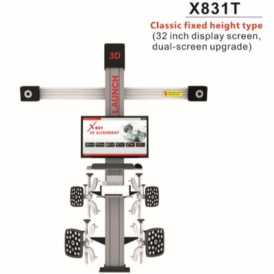 راه اندازی X831T کلاسیک ارتفاع ثابت چهار ستون 3D موقعیت مکانی و بلند کردن ماشین - 32 اینچ نسخه ارتقا یافته دو صفحه نمایش
