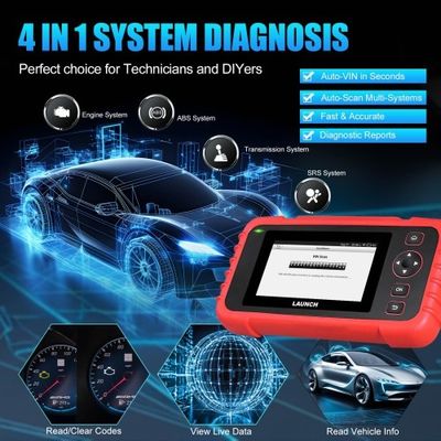 LAUNCH CRP123X OBD2 Code Reader for Engine Transmission ABS SRS Diagnostics with AutoVIN Service Lifetime Free Update Online