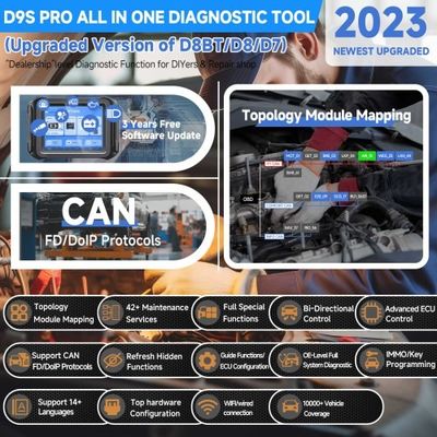 2025 XTOOL D9S Pro plus KS-1 KS01 Smart Key Emulator and KC501 Key & Chip Programmer for Toyota/ Lexus/ Scion All Keys Lost No Need Disassembly