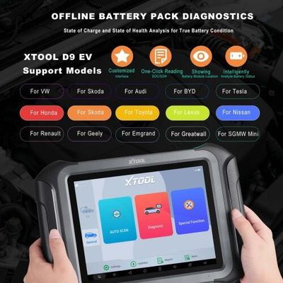 XTOOL D9 EV Electric Vehicles Diagnostic Tablet Support DoIP and CAN-FD For Tesla For BYD With Battery Pack Detection