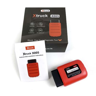 Xtruck X005 Heavy Duty Truck OBD Scanner with 8 OBDII Test Modes Two Years Free Updates and Mobile App