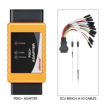 OBDSTAR DC706 ECU Tool Full Version Plus P003+ Adapter and ECU Bench Cables for Reading BO.SCH ECU Data CS PINCODE ECU Clone/ All by OBD or Bench