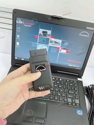 برای MAN T427 DIAGNOSTIC TOOL TRUCK DIAGNOSTIC INTERFACE پارامتر برنامه نویسی دستگاه WLAN کالیبراسیون نظارت CF53 لپ تاپ