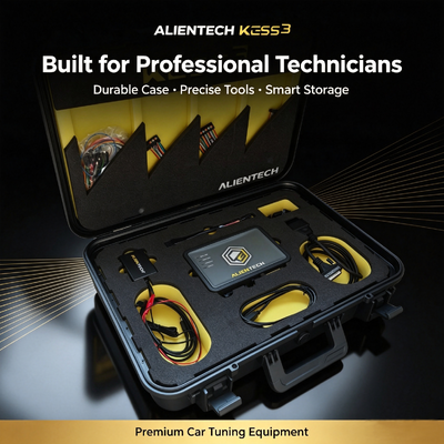 دستگاه تیونینگ ECU Alientech KESS V3 با پردازش سه‌پروتکلی OBD، بنچ و بوت و قابلیت ارتقاء مستر یا اسلیو