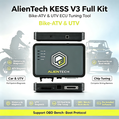 Alientech KESS3 ECU Programmer با رابط چند زبانه، تیونینگ OBD، بنچ و بوت و گارانتی 1 ساله