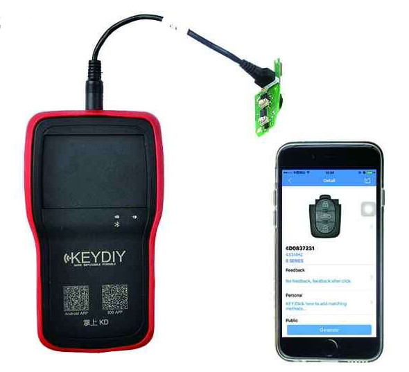 KEYDIY KD900 + برای IOS Android Bluetooth Remote Maker-1