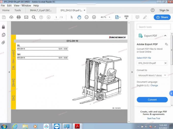 F110 تبلت با For Judit Incado Box Jungheinrich 4 ابزار تشخیصی فولکلفت با 4.37 قطعات نرم افزاری کاتالوگ Judit ET EN ابزار تشخیصی 31